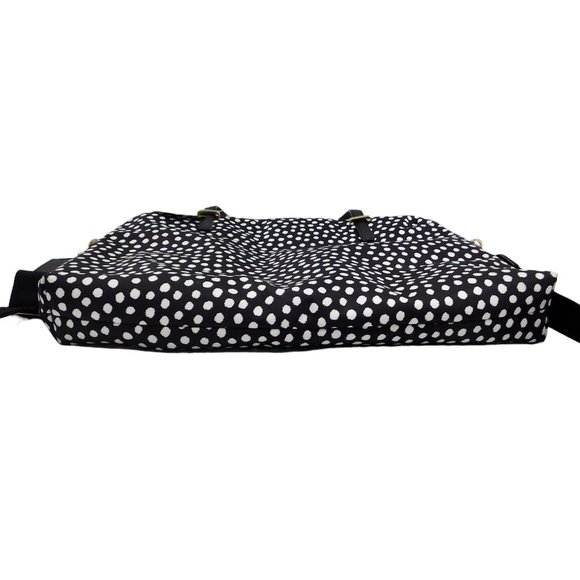 Kate Spade Laptop Bag Black White Adjustable Strap Daveney Wilson Rd Musical Dot - Picture 4 of 4